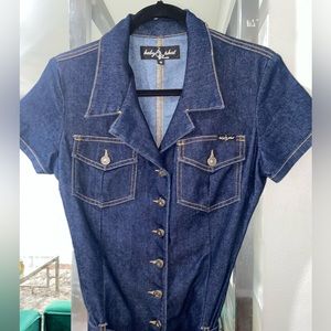 Vintage denim baby phat jumpsuit